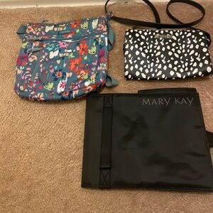 Bundle of 3 bags Vera Bradley , Kenneth Cole Reaction and Mary Kay